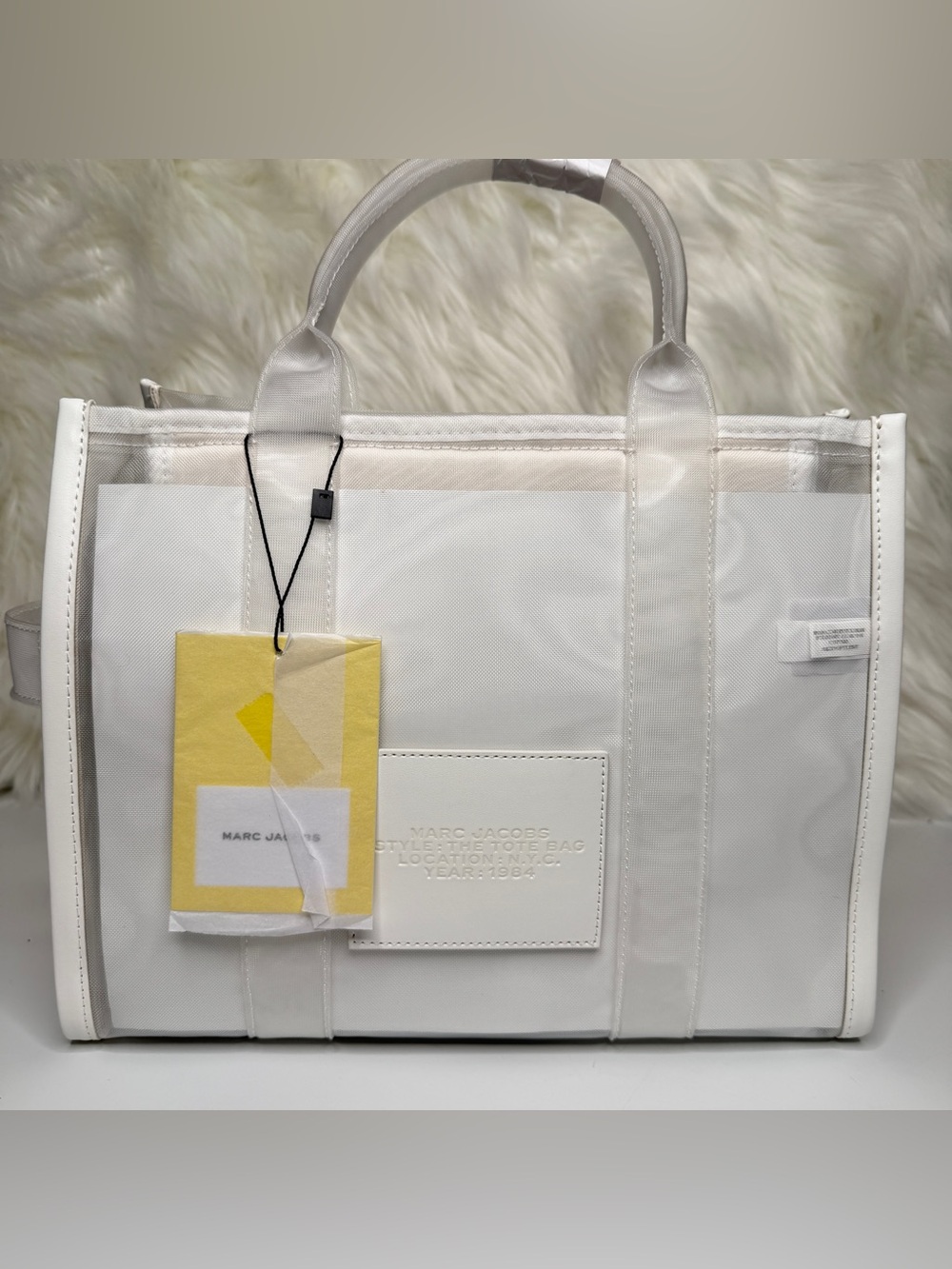 Marc Jacob’s Women’s The Mesh Medium Tote Bag - White - Picture 10 of 16